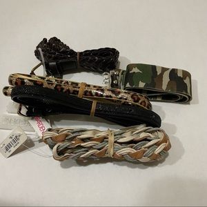 SET of 5 belts,